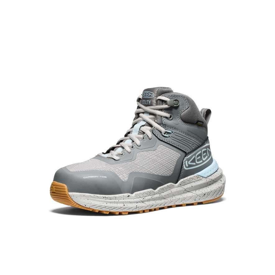 Women's Synchro Waterproof Work Boot (Carbon Toe) | Steel Grey/Gum - Image 3