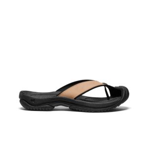 Men's Waimea Leather Flip-Flop | Cornstalk/Black