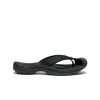 Women's Waimea Leather Flip-Flop  |  Black/Black
