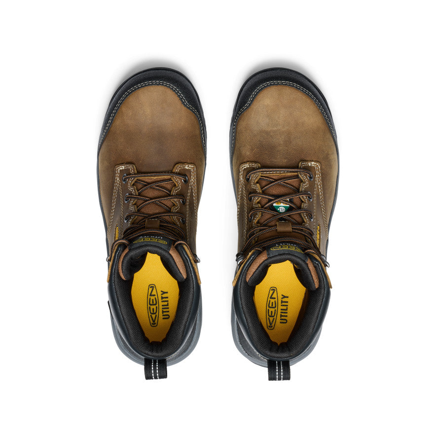 Men's CSA Evanston 6 Waterproof Boot (Carbon Toe) | Bison/Black - Image 4