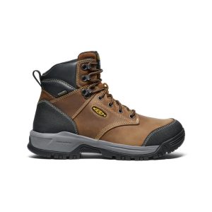 Men's Evanston 6 Waterproof Boot (Soft Toe) | Bison/Black