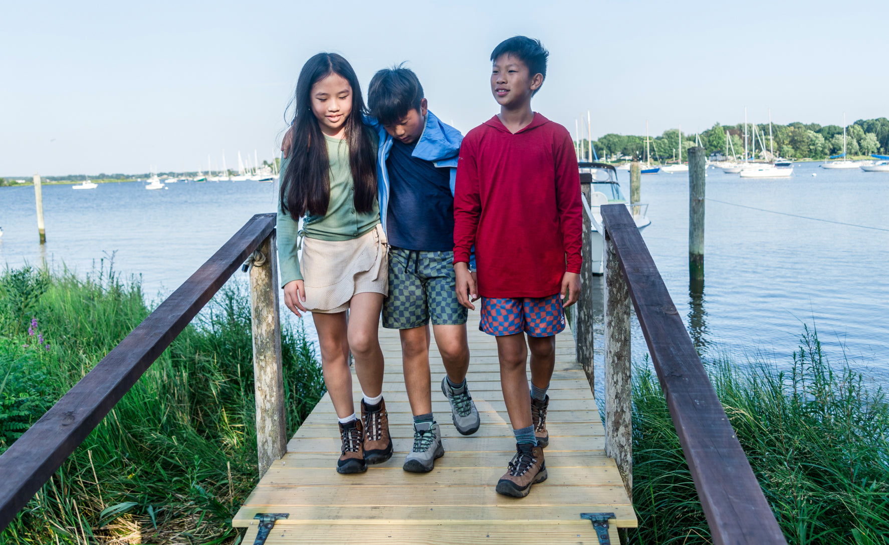 Little Kids' Targhee IV Waterproof Hiking Boot | Bison/Brindle - Image 7